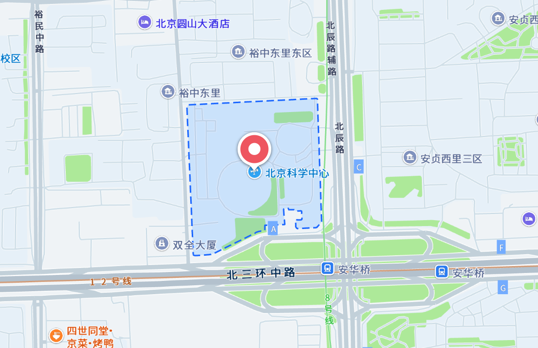 北京科学中心地图